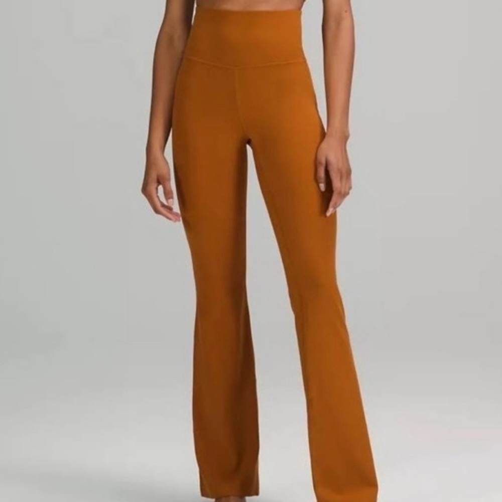 NWT Lululemon Groove Super-High-Rise Flare Pants *Nulu in Copper Brown